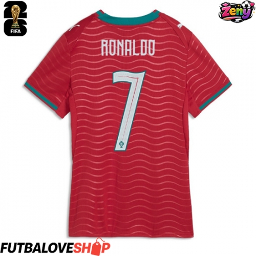Dres Portugalsko Cristiano Ronaldo #7 Domáci pre Ženy MS 2026 Krátky Rukáv